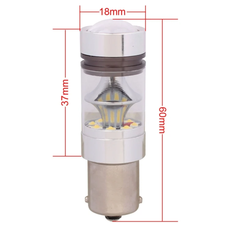 1156 850LM  BA15S 100W LED  Car Rear Backup/ Front Turn Signals Lamp Bulb, DC 12-24V(Cool White) - Image 5