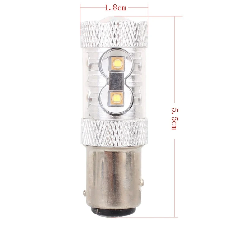 1157/BAY15D 50W 750LM 6500K White Light 10-3535-LEDs Car Brake Light , Constant Current , DC12-24V - Image 5
