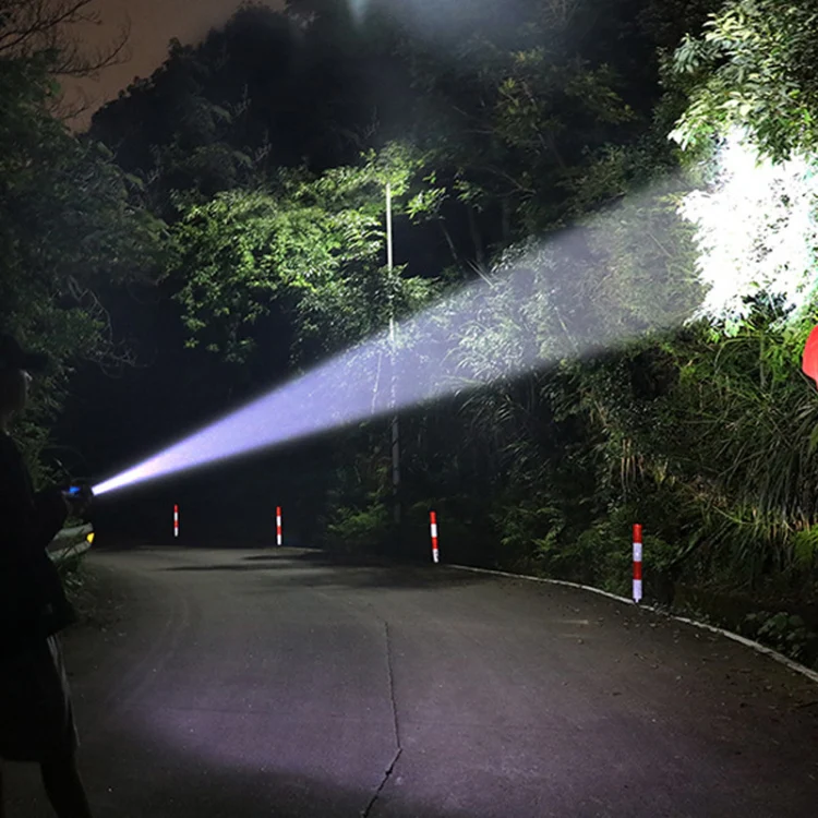 1200mAh LED Outdoor Strong Lighting Lithium Battery Flashlight, Color: Zoom Silver - Image 12