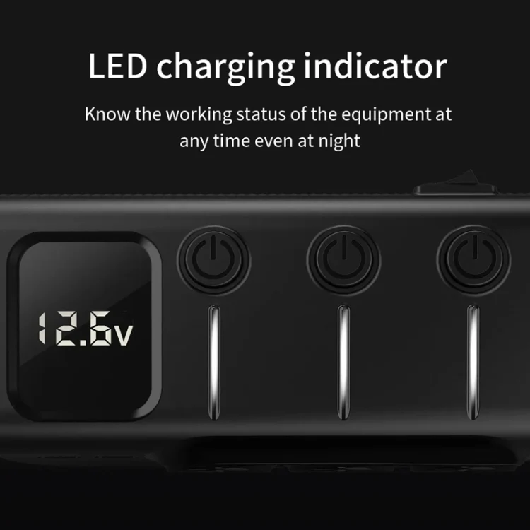120W Digital Display Cigarette Lighter Car Fast Charging Charger(Black) - Image 12