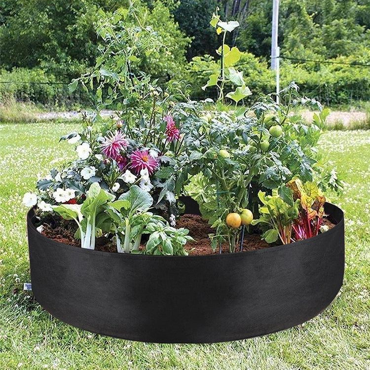 120x30cm 340L Felt Planting Barrel Indoor Outer Round Plant Bag Non-Woven Seedling Bag(Camel) - Image 7