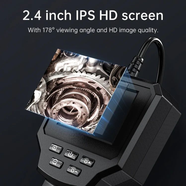 128AV 8mm Lenses Industrial Pipeline Endoscope with 2.4 inch Screen, Spec:5m Tube - Image 3