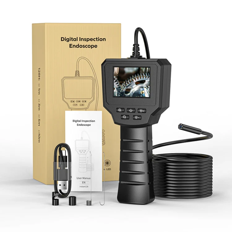 128AV 8mm Lenses Industrial Pipeline Endoscope with 2.4 inch Screen, Spec:5m Tube - Image 9