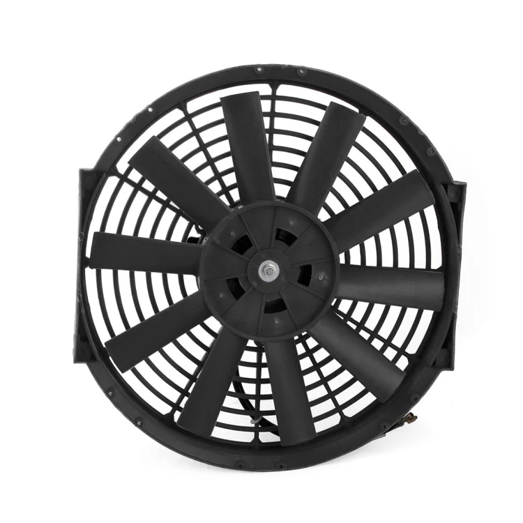12V 80W 12 inch Car Cooling Fan High-power Modified Tank Fan Cooling Fan Powerful Auto Fan Mini Air Conditioner for Car(Black) - Image 3