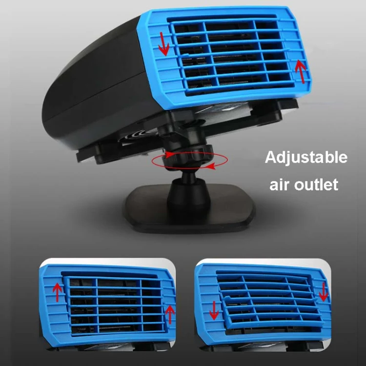 12V Multifunctional Heater For Car 360 Degree Rotating Car Heater, Style:Sucker Model - Image 6