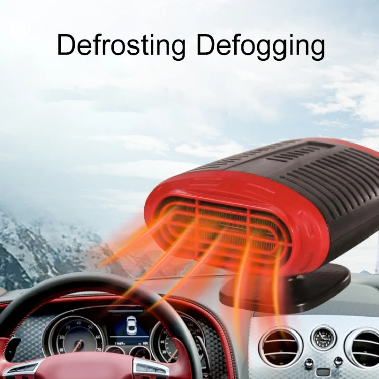 12V Portable Car Electric Heater Winter Defroster Cable Length: 1.4m (Grey) - Image 2