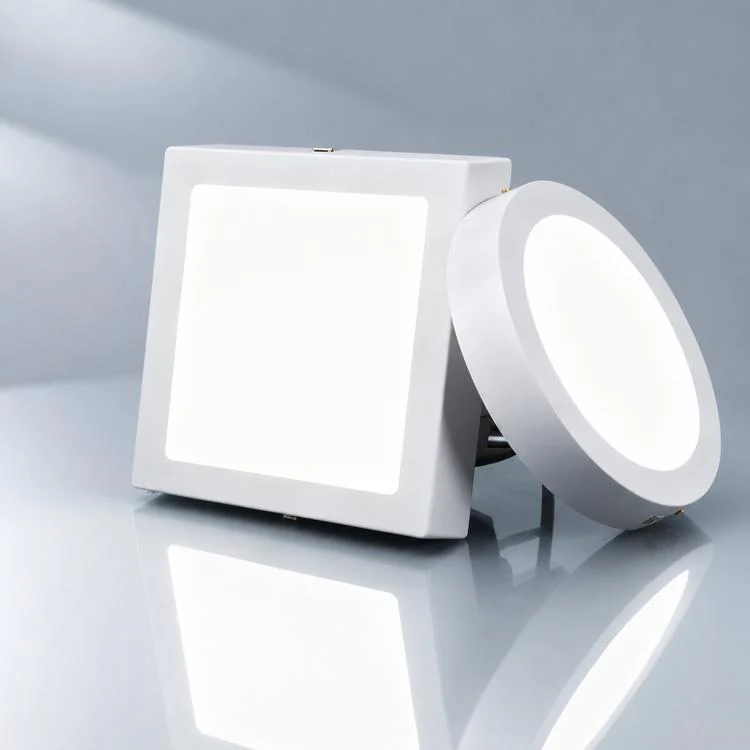 12W Square 6500K Ultra-Thin LED Panel Light Surface Mounted Ceiling Light Full Plastic Flush Mount Fixture - Image 2