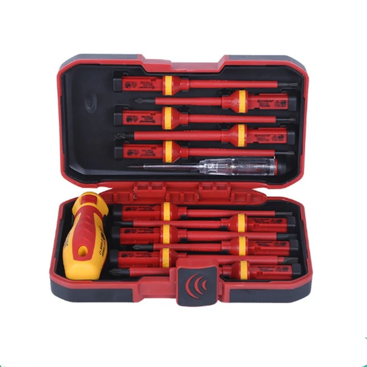 13 in 1 VDE Industrial Telecommunications High Pressure Resistant Screwdriver Set Apple Phone Repair Tool Screwdriver - Image 5