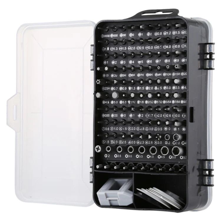 135 in 1 DIY Mobile Phone Disassembly Tool Clock Repair Multi-function Tool Screwdriver Set(Black Gray) - Image 3