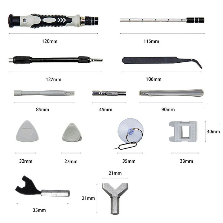 138 in 1 DIY Mobile Phone Disassembly Tool Clock Repair Multi-function Tool Screwdriver Set (Purple) - Image 7