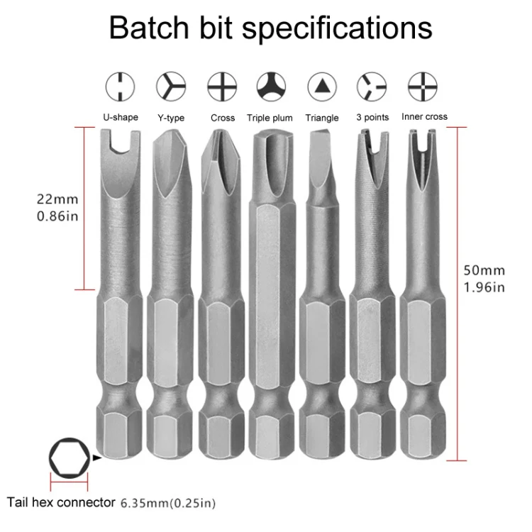 13pcs / Set Profile Bit Chrome Vanadium Steel Bit Set Appliance Repair Electrical Drill Accessories With Magnetic - Image 4