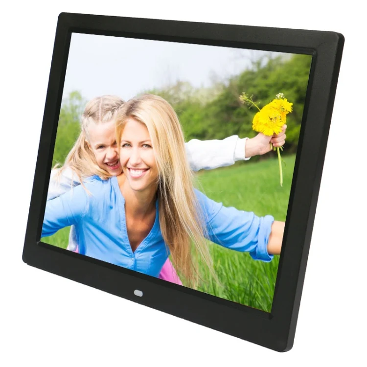 14 inch LED Display Multi-media Digital Photo Frame with Holder & Music & Movie Player, Support USB / SD / MS / MMC Card Input(Black) - Image 3