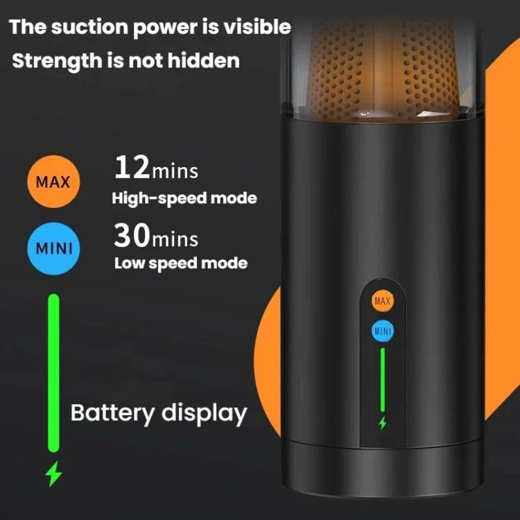 15000pa Compact Handheld Car 4 In 1 Vacuum Cleaner High-Power Dual-Function Vacuum And Blower(Black) - Image 5