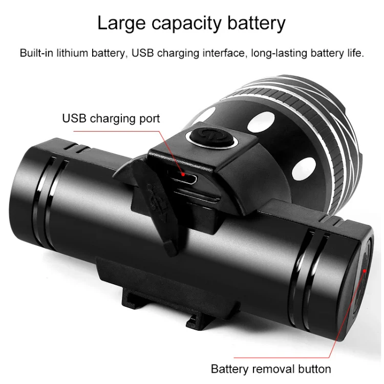 150LM Aluminium Alloy Waterproof Bicycle Light 3 Modes LED Cycling Headlight - Image 7