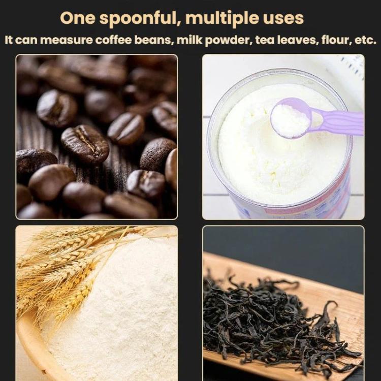 15ml 304 Stainless Steel Thickened Coffee Spoon With Scale Measuring Bean Spoon(Black) - Image 7