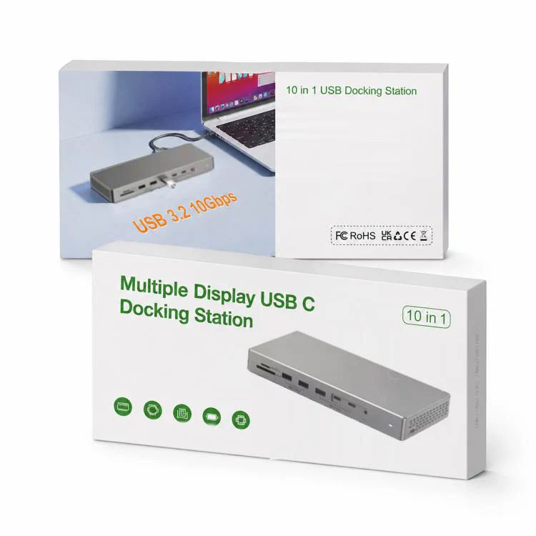 16 In 1 Laptop Quad-Screen Display Expansion Dock Type-C 3.2 Hub(DP x 2+HDMI) - Image 10