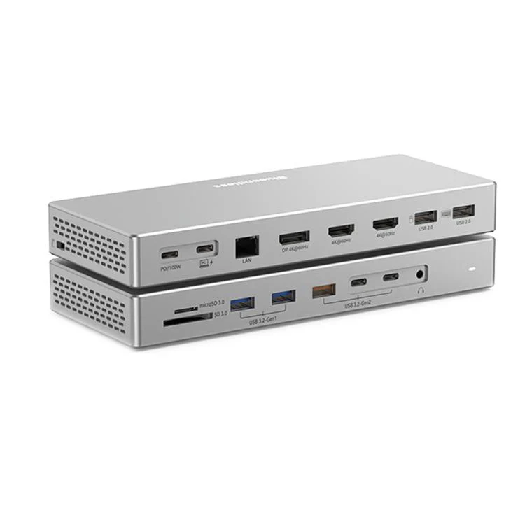16 In 1 Laptop Quad-Screen Display Expansion Dock Type-C 3.2 Hub(HDMI x 2+DP) - Image 2