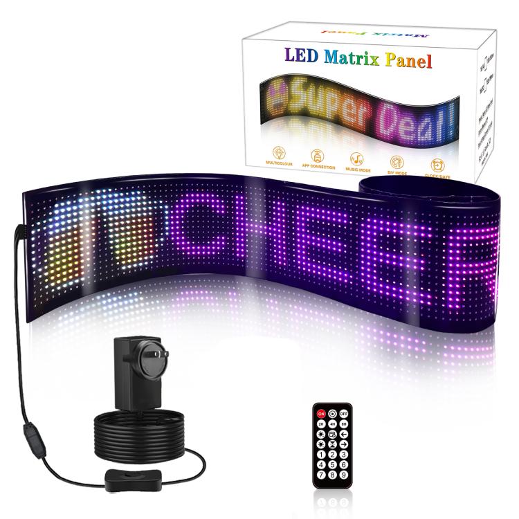 16 x 144 Pixels  Ultra-Thin Waterproof Programmable LED Flexible Matrix Display Screen, Plug:USB Plug - Image 2