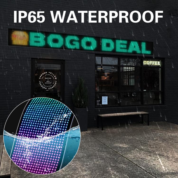 16 x 192 Pixels Ultra-Thin Waterproof Programmable LED Flexible Matrix Display Screen, Plug:US Plug - Image 6