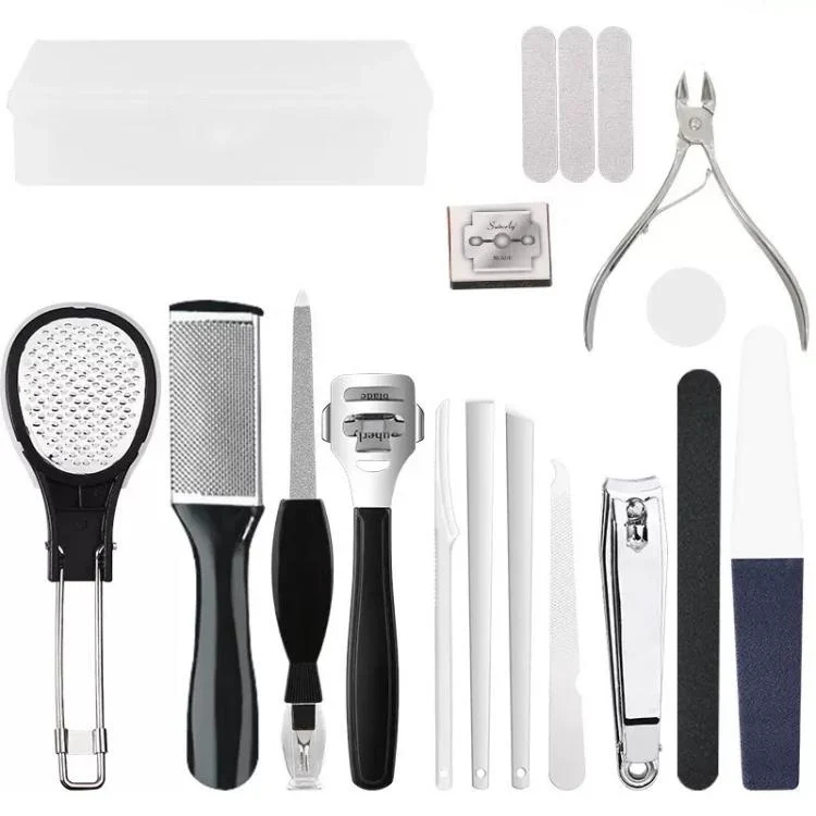 17 In 1 Foot Care Kit for Callus and Dead Skin Removal Complete Pedicure Set