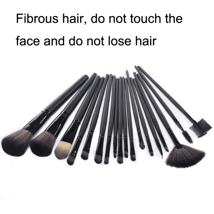 18 PCS / Set Wood Color Makeup Brush Set Loose Powder Brush Makeup Tool - Image 6