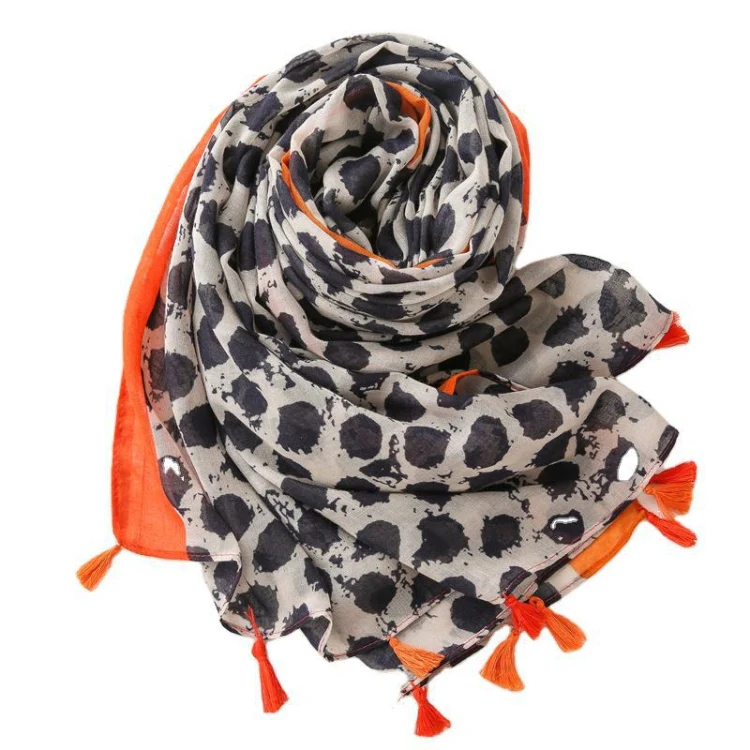 180 X 85cm  Women Cotton And Linen Scarf Retro Splicing Bohemian Printed Silk Shawl SL2008-007 - Image 2