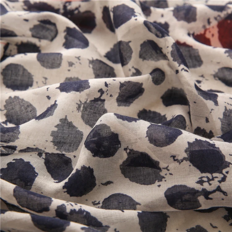 180 X 85cm  Women Cotton And Linen Scarf Retro Splicing Bohemian Printed Silk Shawl SL2008-007 - Image 4