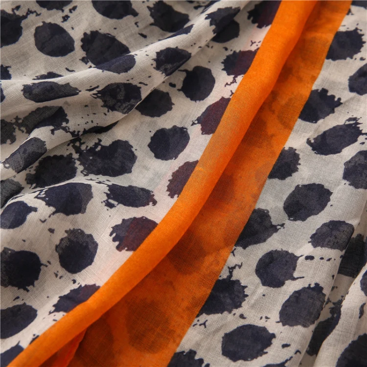 180 X 85cm  Women Cotton And Linen Scarf Retro Splicing Bohemian Printed Silk Shawl SL2008-007 - Image 5