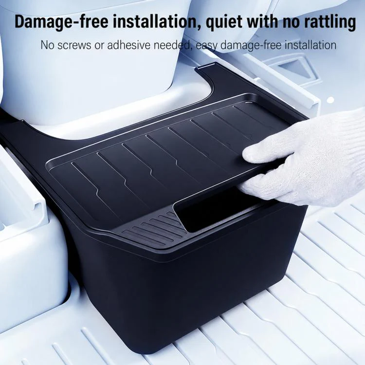 1868C For Tesla Model Y 2022-2024 Car Trash Can Rear Seat Storage Box - Image 10