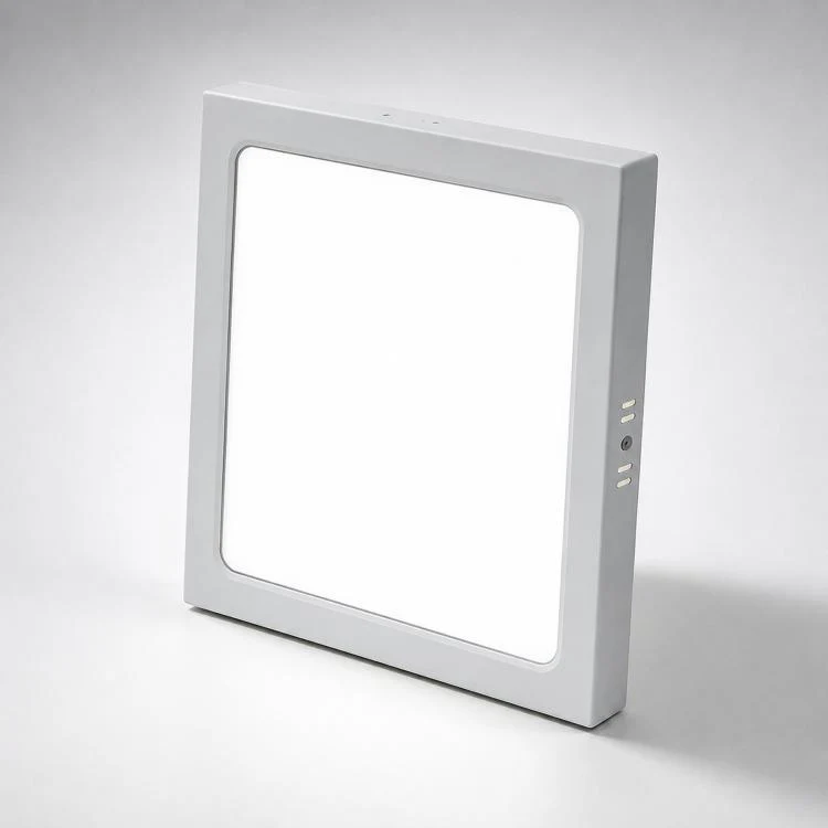 18W Square 6500K Ultra-Thin LED Panel Light Surface Mounted Ceiling Light Full Plastic Flush Mount Fixture