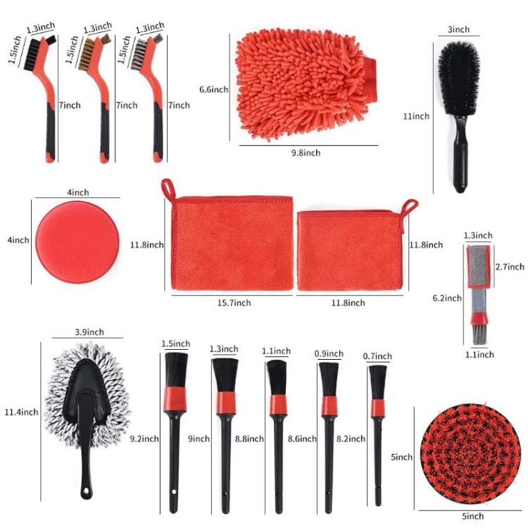 19 in 1  Car Wash Cleaning Brush Electric Drill Brush Head Cleaning Brush Tire Cleaning Brush - Image 3
