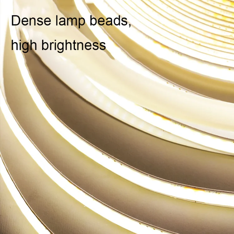 1m 24V 8mm Wide COB Adhesive Decorative LED Light Strip, Specification: 320 Beads-12W-95 Display(3000K) - Image 4