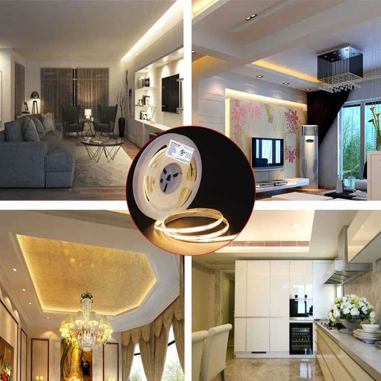 1m 24V 8mm Wide COB Adhesive Decorative LED Light Strip, Specification: 320 Beads-12W-95 Display(6000K) - Image 11