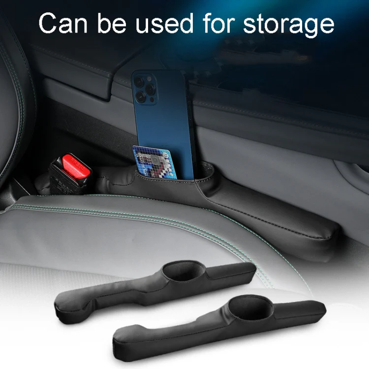 1pair Car Seat Storage Organizer Seat Anti Leakage Seam Fillers(Black) - Image 5