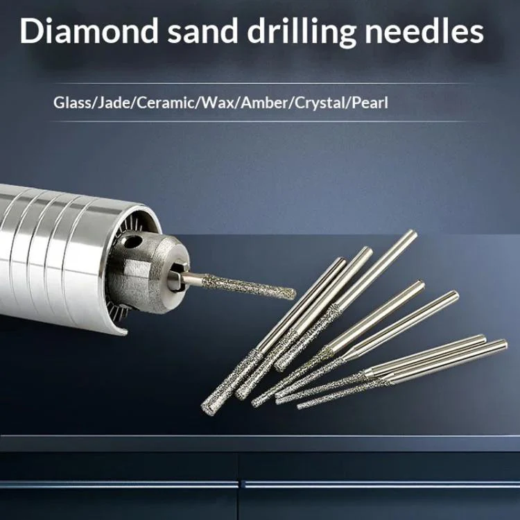 2.0mm Carborundum Drill Bit Jade Emerald Agate Drill Bit Extended Diamond Grinding Bit - Image 2