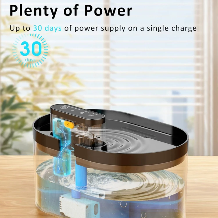 2.2L Smart Pet Water Fountain Wireless Infrared Sensor Battery Model Cats Water Dispenser(289-Square) - Image 10