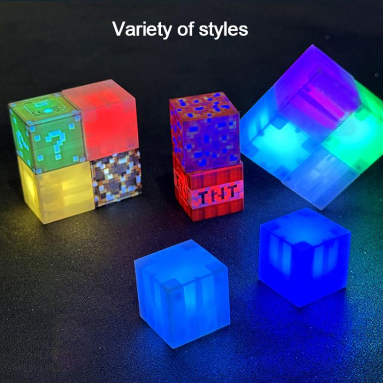 2.5cm Magnetic Cube Building Blocks LED Night Lights Decorative Toy(Red) - Image 5