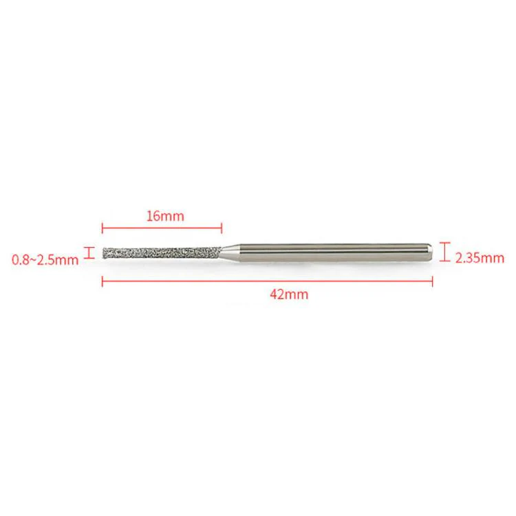 2.5mm Carborundum Drill Bit Jade Emerald Agate Drill Bit Extended Diamond Grinding Bit - Image 11