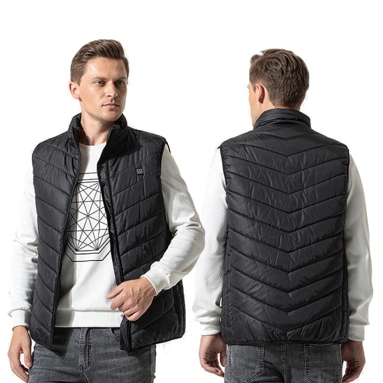2 Area Single Control USB Electric Heating Undershirt Intelligent Warm Vest, Size: XXL(Red) - Image 2
