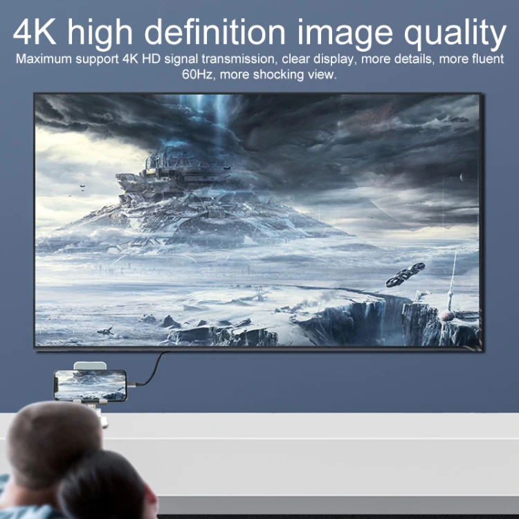 2 in 1 4K 60Hz HDMI Male to USB-C / Type-C Charging + USB-C / Type-C Female Adapter - Image 8