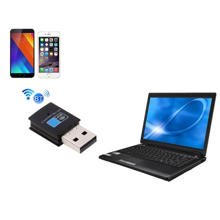 2 in 1 Bluetooth 4.0 + 150Mbps 2.4GHz USB WiFi Wireless Adapter - Image 7