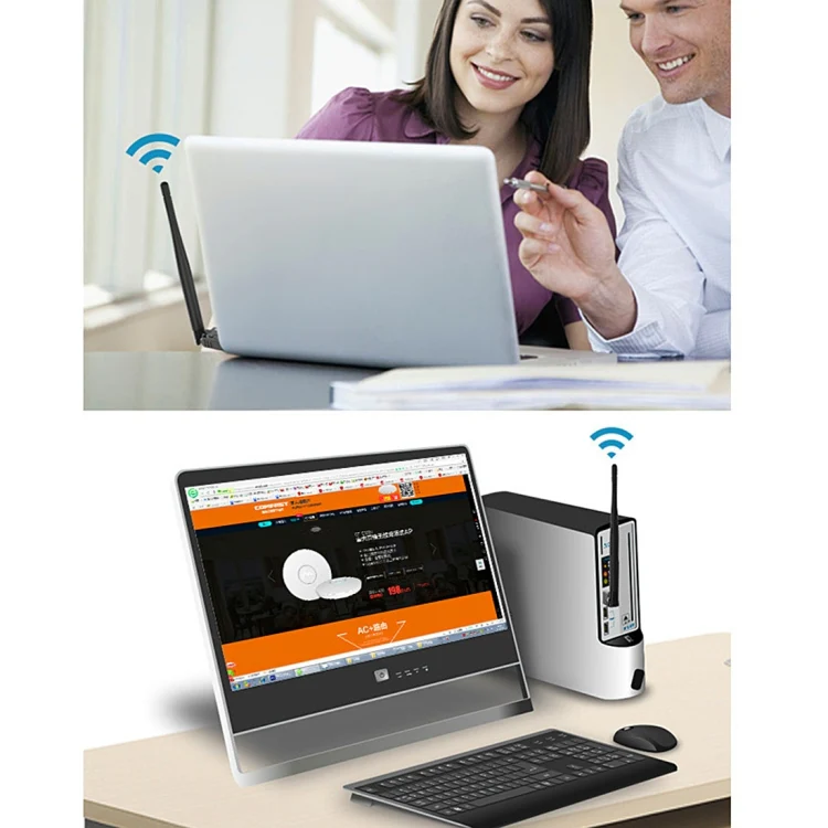 2 in 1 Bluetooth 4.0 + 150Mbps 2.4GHz USB WiFi Wireless Adapter with 2D1 External Antenna - Image 8