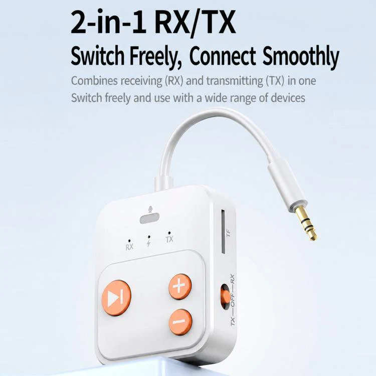 2-In-1 Bluetooth Receiver/Transmitter TF Card Music Player Adapter - Image 4