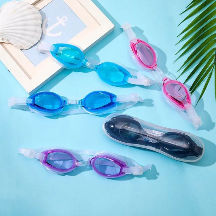 2 in 1 Diving Anti-fog HD Swimming Glasses + Earplugs Set for Children Adult(Pink) - Image 3