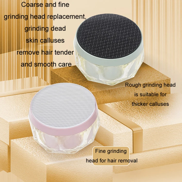 2 in 1 Double-sided Foot Grinder Crystal Glass Manual Epilator(Green) - Image 5