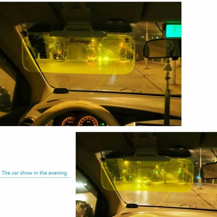 2 in 1 HD Car Anti-Glare Dazzling Goggle Day Night Vision Driving Mirror Sun Visors - Image 11