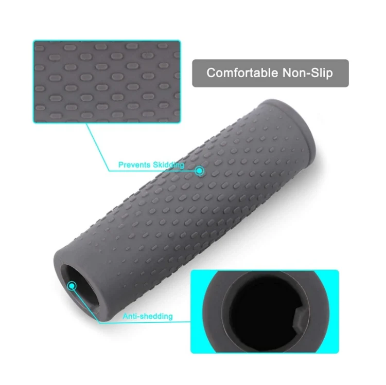 2 Pairs Scooter Accessories Handlebar Rubber Handle Cover For Xiaomi Mijia M365 / M365 Pro(Gray) - Image 5