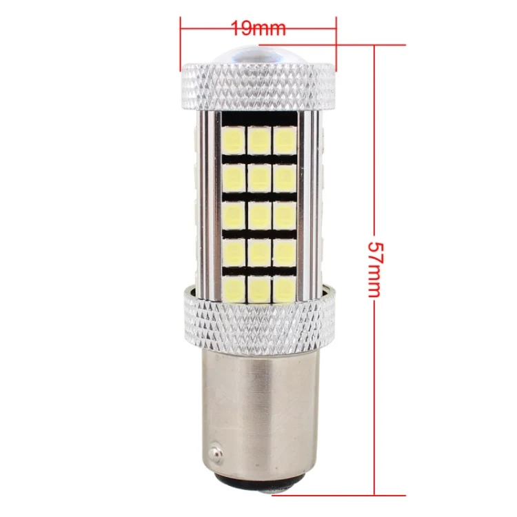 2 PCS 1157/BAY15D 12.6W 630LM 6500K White Light 2835 SMD 66 LED Car Brake / Steering Light, DC12V - Image 4