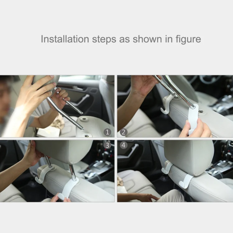 2 PCS 3R 1.5kg Load Capacity Car Backseat Convenient Sundries Hook for Holding Plastic Bag Backbag - Image 5