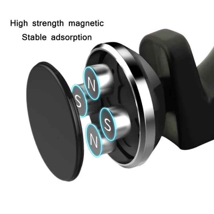 2 PCS Car Multifunctional Rear Headrest Mobile Phone Hook(Three Generation Magnetic Silver) - Image 4